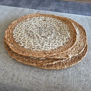 Food Network Natural 100% Jute Woven Placemats